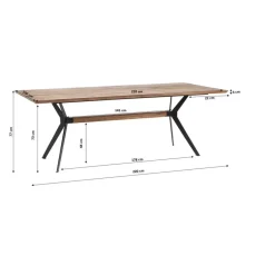 Tisch Downtown Eiche 220X100Cm