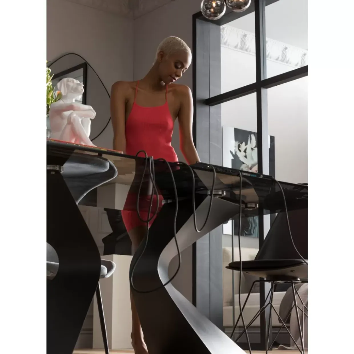 Tisch Gloria Schwarz 200X100Cm