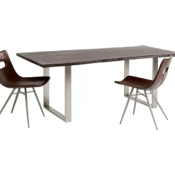 Tisch Harmony Dunkel Chrom 160X80