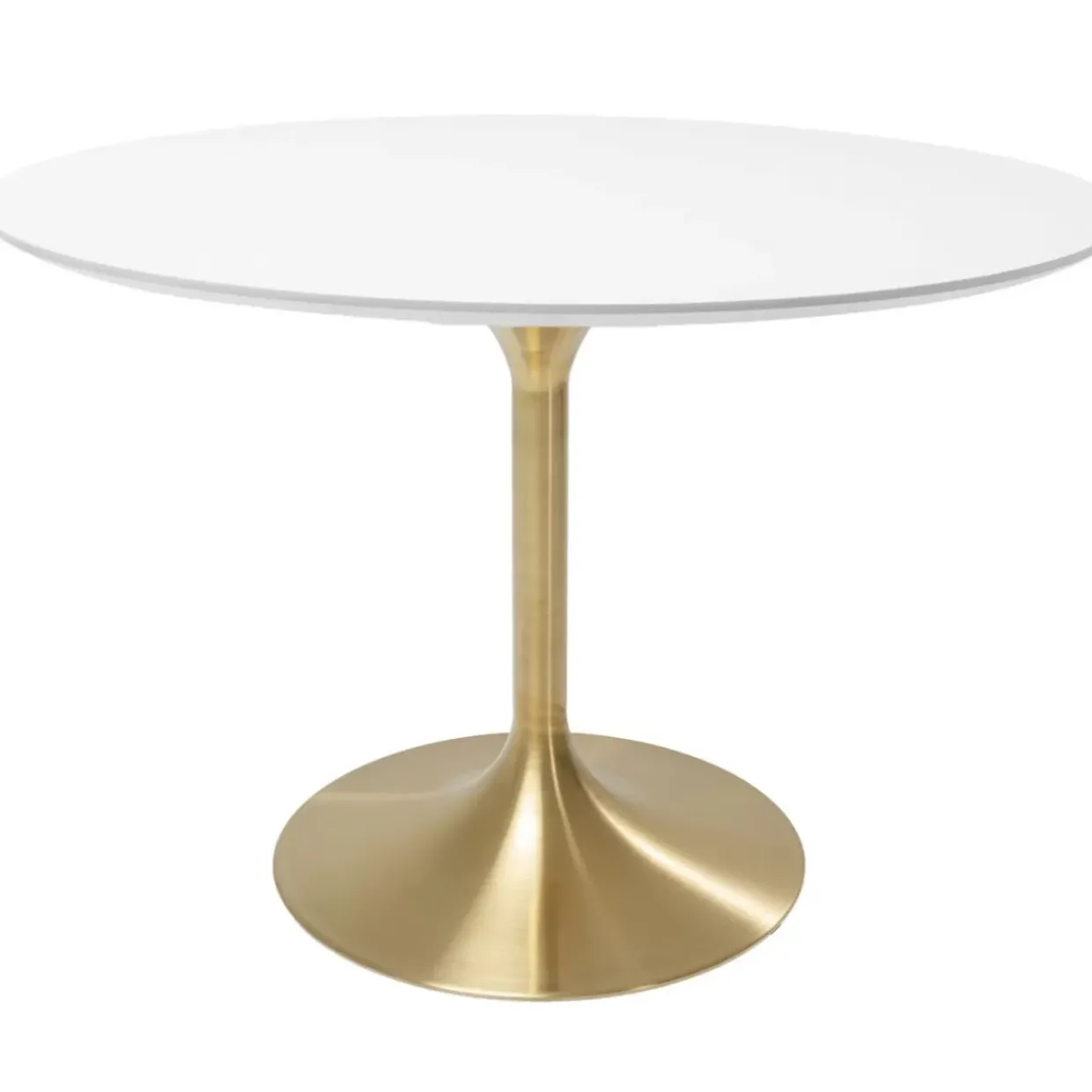 Tisch Invitation Set Weis Messing O120Cm