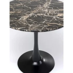 Tisch Schickeria Marmor Schwarz O80Cm