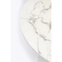 Tisch Schickeria Marmoroptik Weis O80Cm