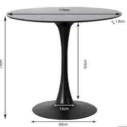 Tisch Schickeria Schwarz O110