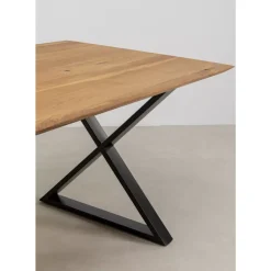 Tisch Symphony Eiche Cross Schwarz 180X90Cm