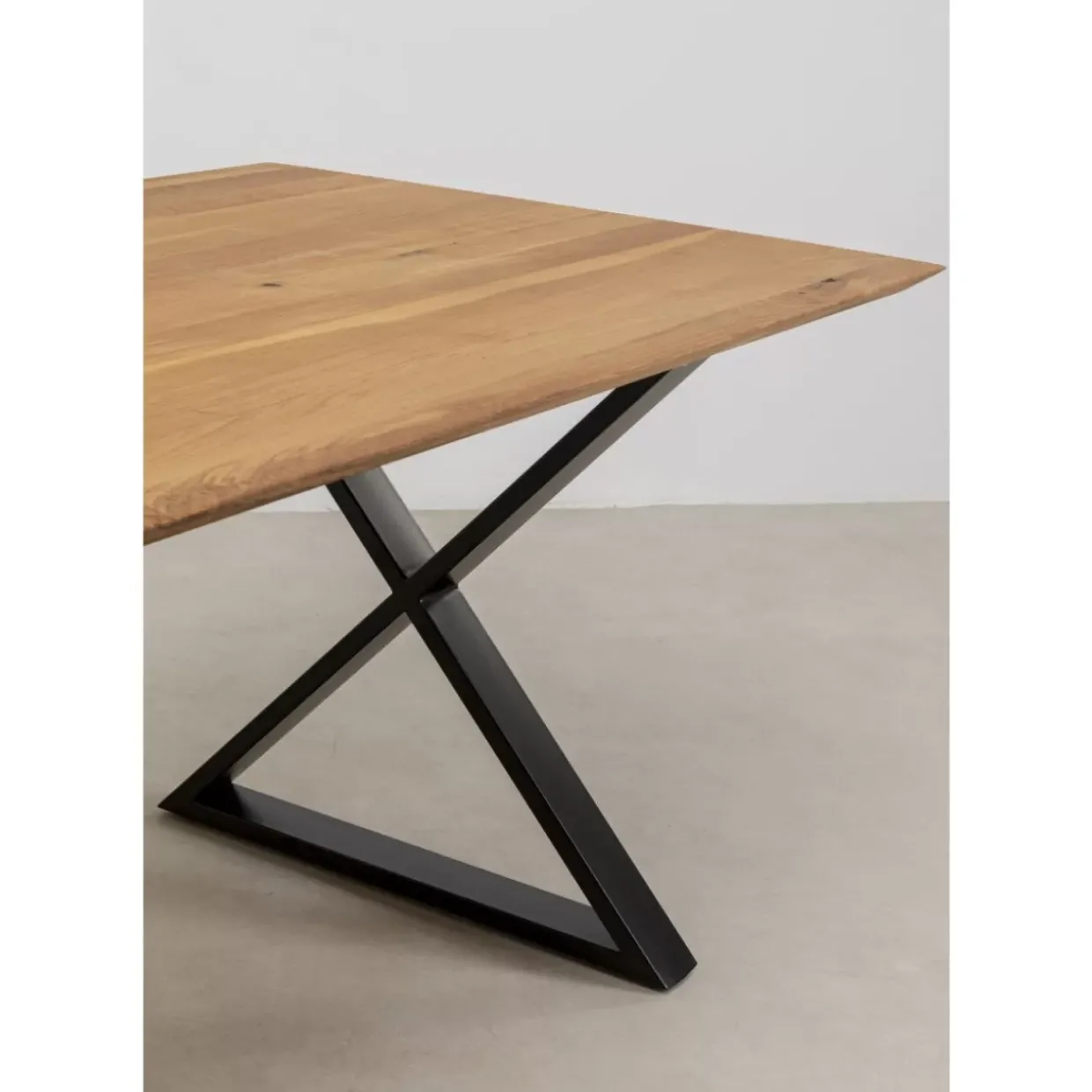 Tisch Symphony Eiche Cross Schwarz 180X90Cm