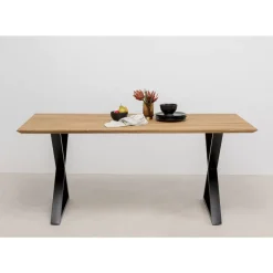 Tisch Symphony Eiche Cross Schwarz 180X90Cm