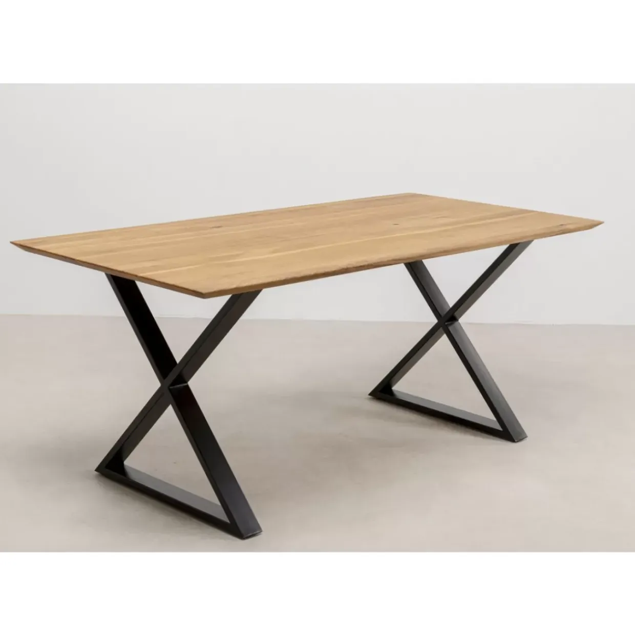 Tisch Symphony Eiche Cross Schwarz 180X90Cm