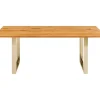 Tisch Symphony Eiche Messing 180X90
