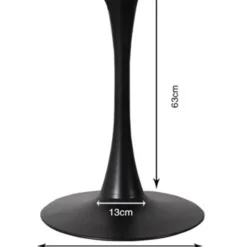 Tischgestell Schickeria Schwarz O110Cm