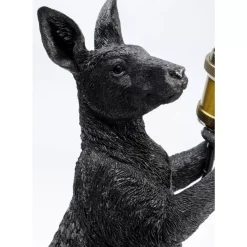 Tischleuchte Animal Kangaroo Schwarz Matt 46Cm
