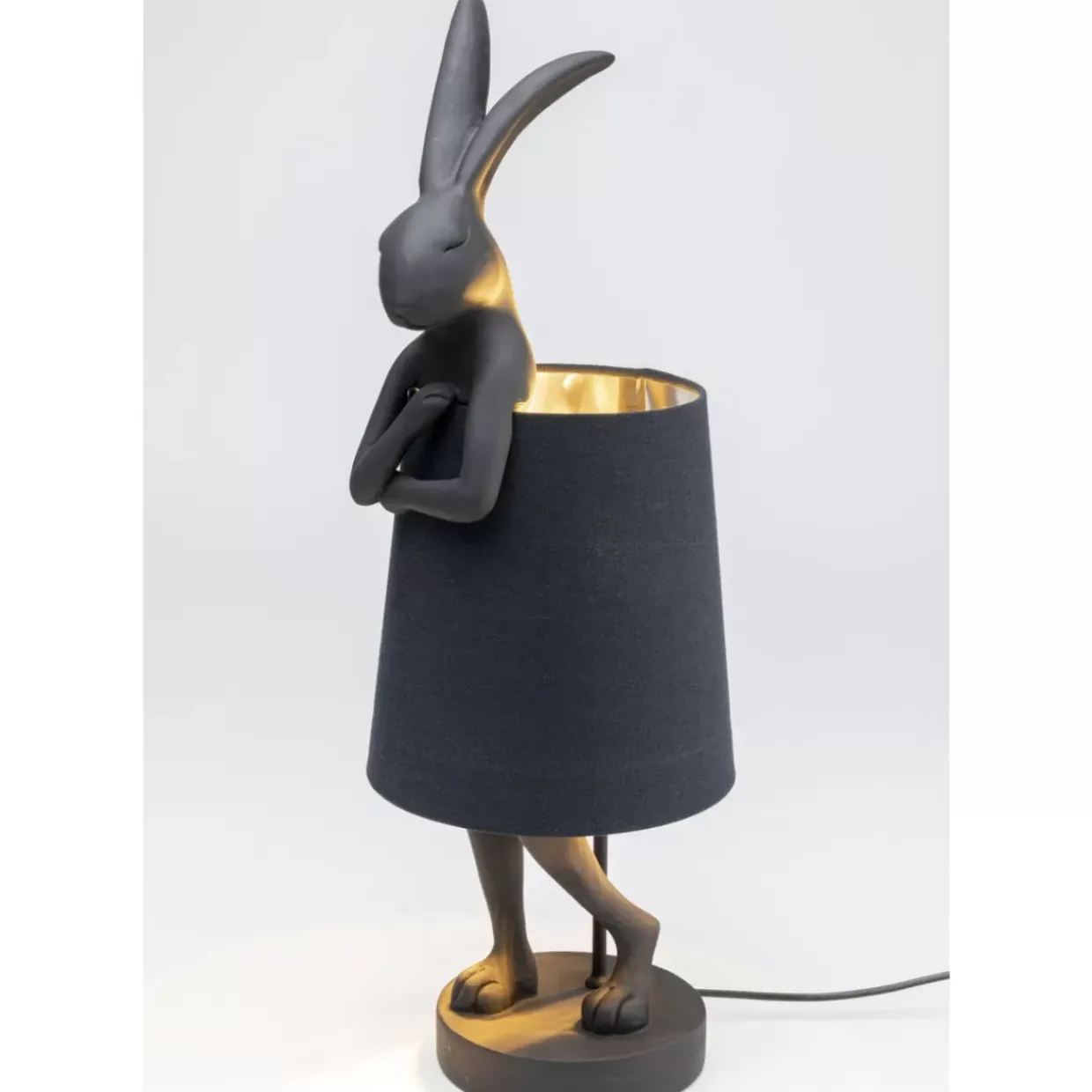 Tischleuchte Animal Rabbit Matt Schwarz 68Cm