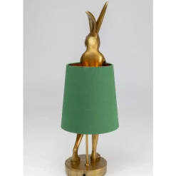 Tischleuchte Animal Rabbit Gold/Grun 68Cm