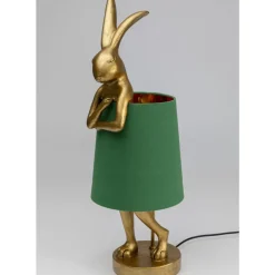 Tischleuchte Animal Rabbit Gold/Grun 68Cm