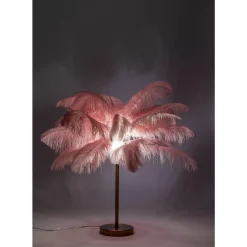 Tischleuchte Feather Palm Pink 60Cm