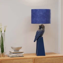 Tischleuchte Parrot Blau 84Cm