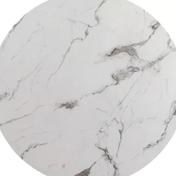 Tischplatte Schickeria Marmoroptik Weis O80Cm