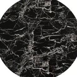 Tischplatte Schickeria Marmoroptik Schwarz O110Cm