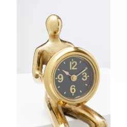 Tischuhr Sitting Man Gold 8X27Cm