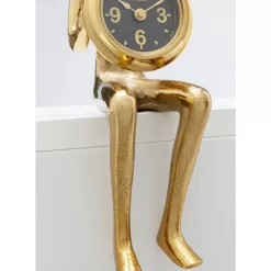 Tischuhr Sitting Man Gold 8X27Cm