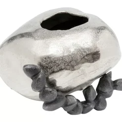 Vase Art Stones Silber 21Cm