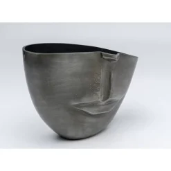 Vase Half Face Anthrazit 31Cm