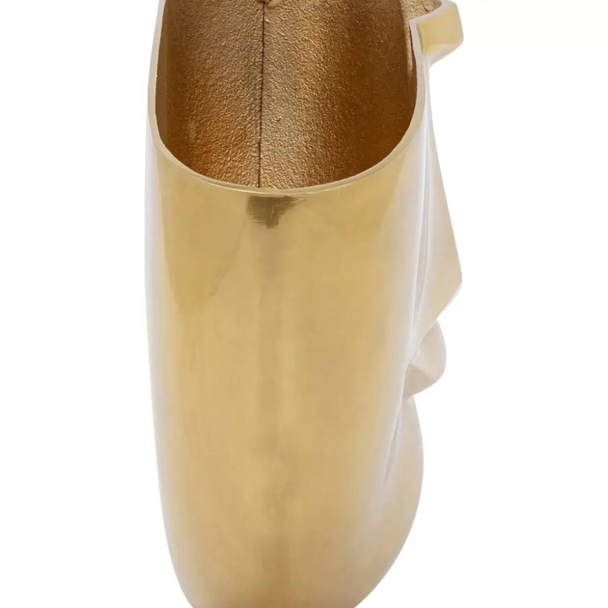 Vase Half Face Gold 46Cm
