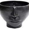 Vase Half Face Schwarz 23Cm