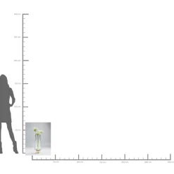 Vase Noble Ring Grau 40Cm