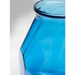 Vase Origami Blau 35Cm