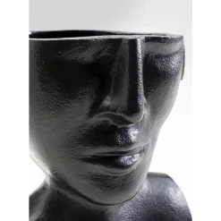 Vase Rostro Schwarz 17Cm