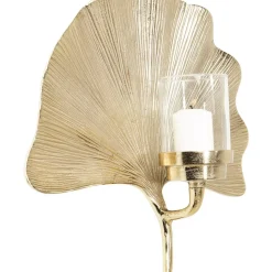 Wandkerzenhalter Ginkgo Leaf 45Cm