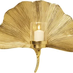 Wandkerzenhalter Ginkgo Leaf 45Cm