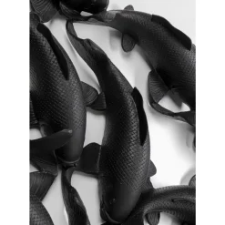 Wandobjekt School Of Koi Schwarz O160Cm