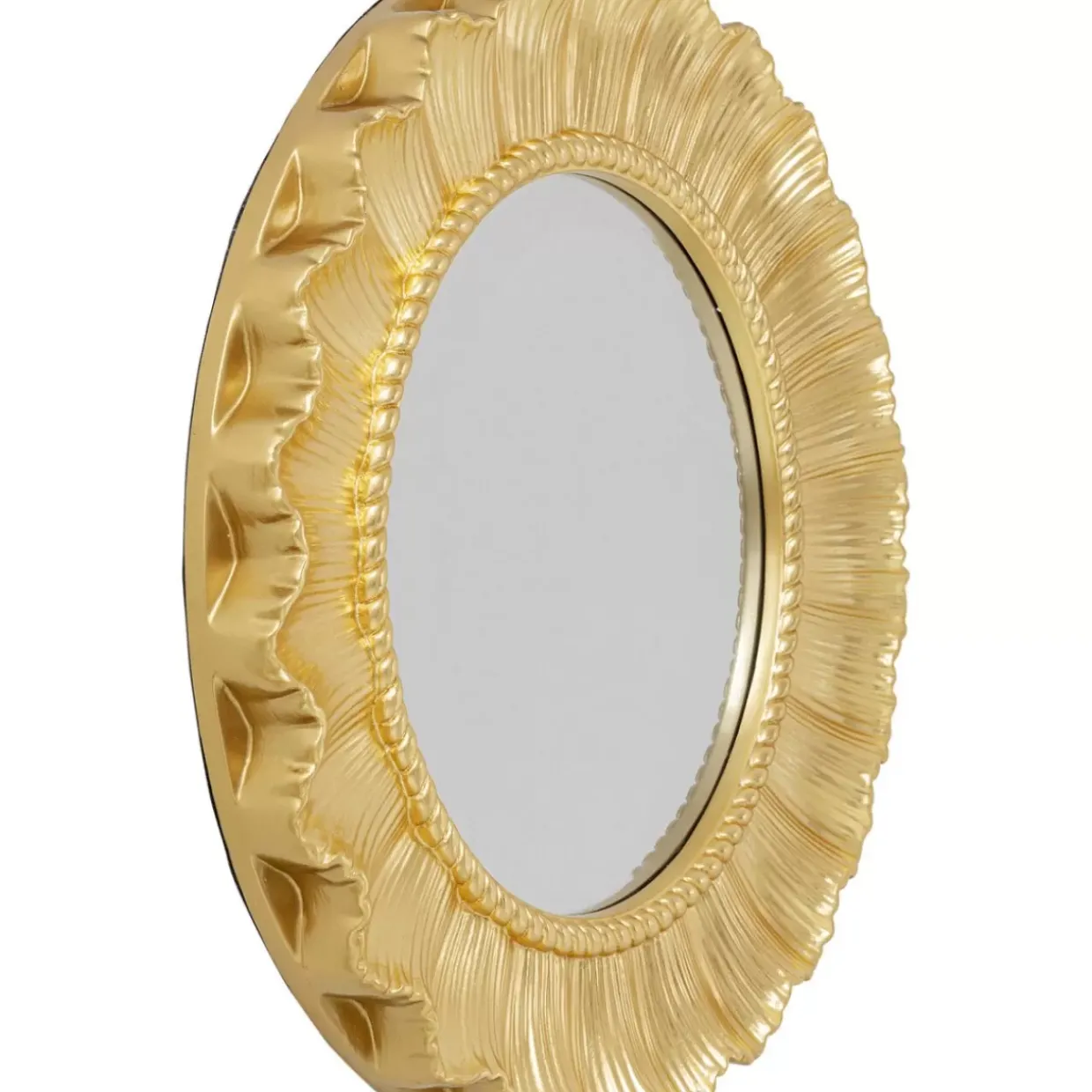 Wandspiegel Sun Ray Gold O84Cm