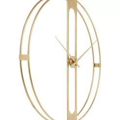 Wanduhr Clip Gold O107Cm