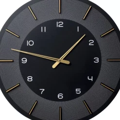 Wanduhr Lio Schwarz O60
