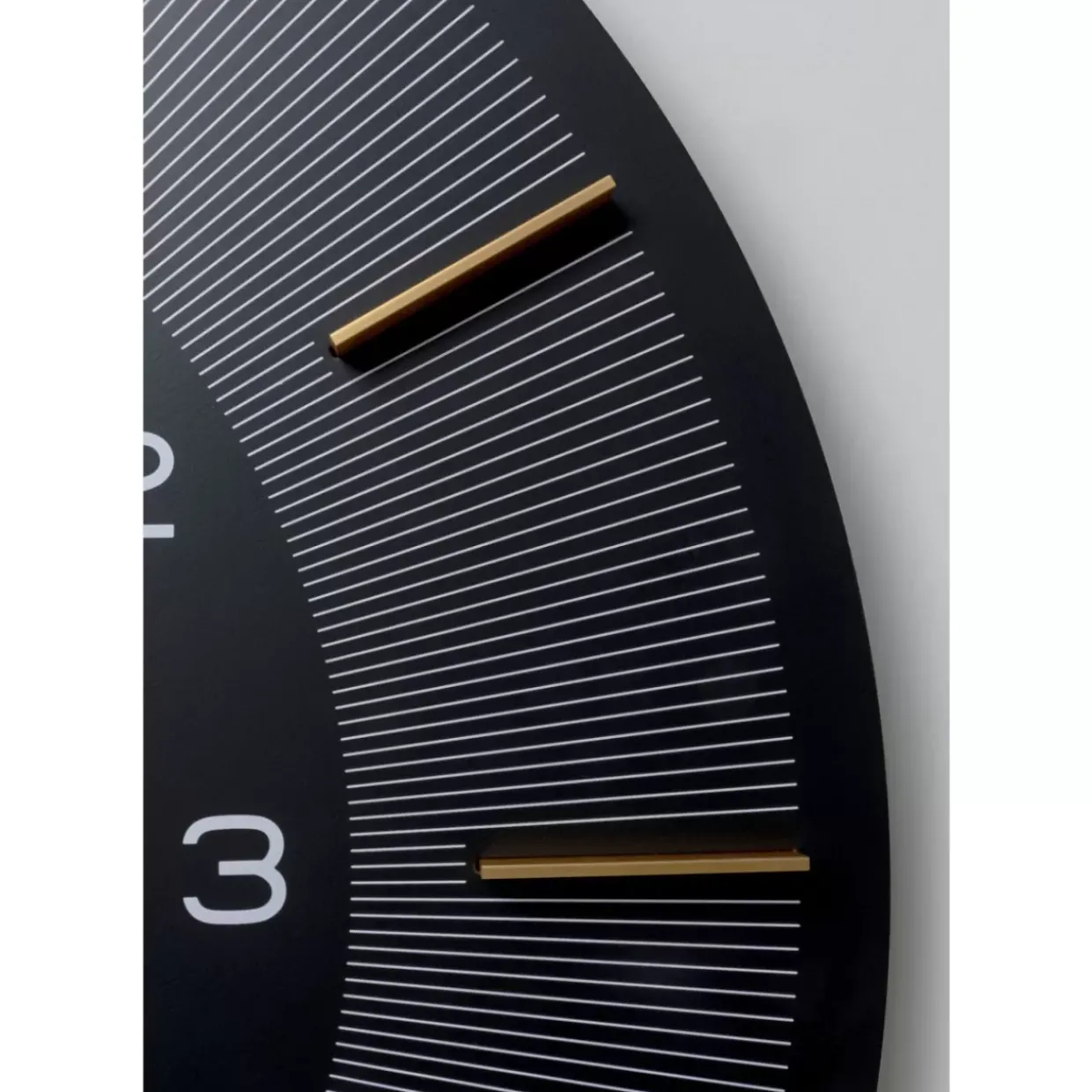 Wanduhr Lio Schwarz O60