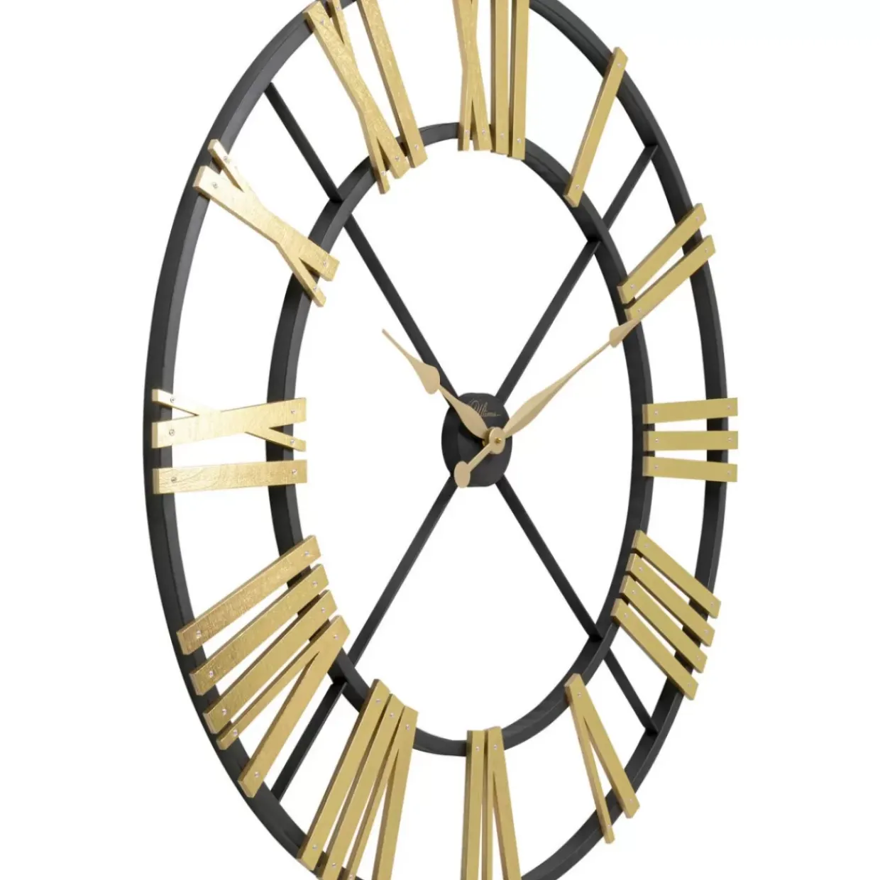 Wanduhr Nevio Brass O95Cm