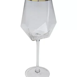 Weinglas Diamond Gold Rim